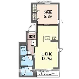 GRAND VERT(グランヴェール)【201号室】の間取り