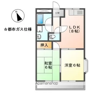 サニー加島【201号室】の間取り