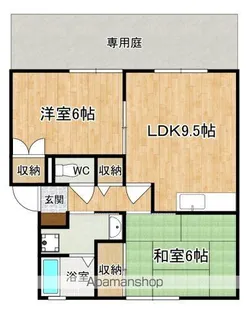 シャンピア平城Ⅰ【2階】の間取り