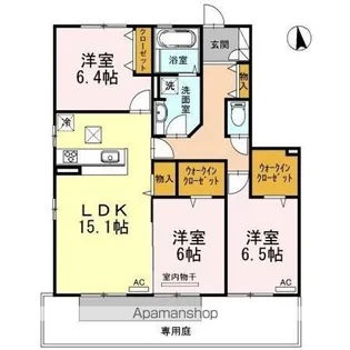 ソラーナK【1階】の間取り