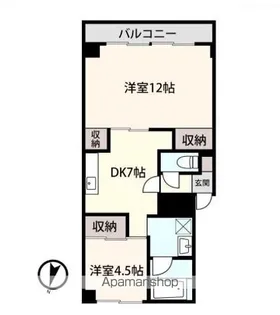 アシスト第10秋田マンション【203号室】の間取り