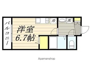 KATSURAGI VILLE B棟【111号室】の間取り