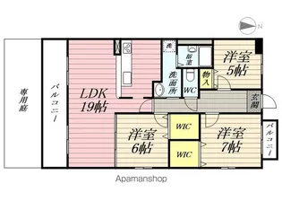 ハイツ南【7階】の間取り