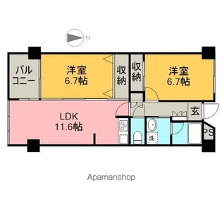 ARK’S【303号室】の間取り