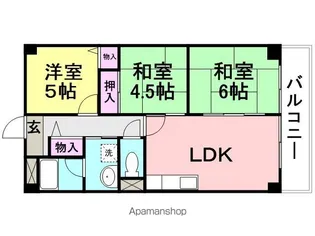 ヴェルテス池本【4階】の間取り