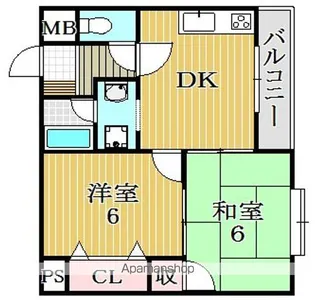 メゾンドルナ【3階】の間取り