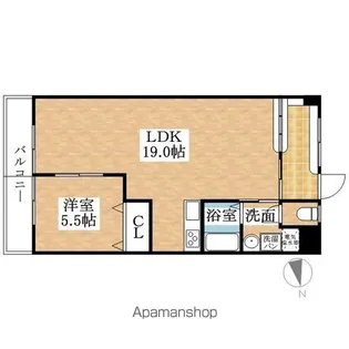 セブンビル丸協【327号室】の間取り