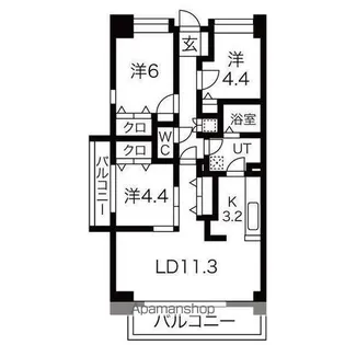 ドエル印場【2階】の間取り