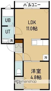 ル・ソレイユ柏木【1階】の間取り