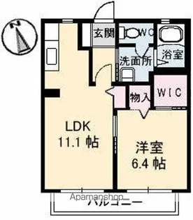 オレンジハイツ【2階】の間取り