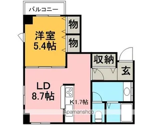LE CIEL大通【6階】の間取り