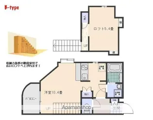 フルール観音【202号室号室】の間取り