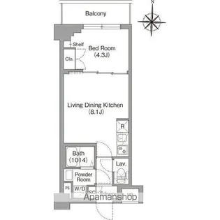 BPRレジデンス大島【2階】の間取り
