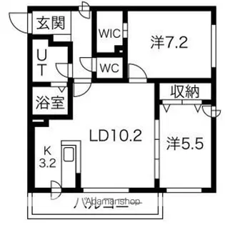 マーサ羊ヶ丘【101号室】の間取り