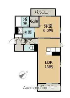 シャーメゾン南生野【1階】の間取り