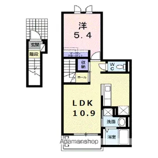 シーサイドビレッジB【2階】の間取り