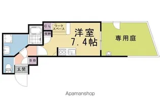 REVE DE 京都下鴨【105号室】の間取り