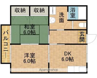 ゴールデンバレー【203号室】の間取り