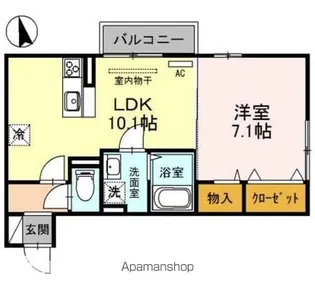 FULLBLOOM【2階】の間取り