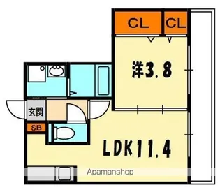 シャーメゾン2番館【1階】の間取り
