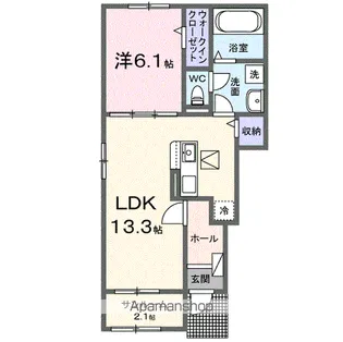 ベル・クールⅡ【1階】の間取り