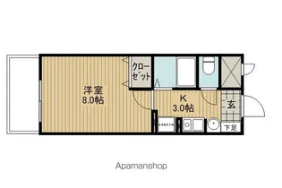 クレール・ルリ【102号室】の間取り