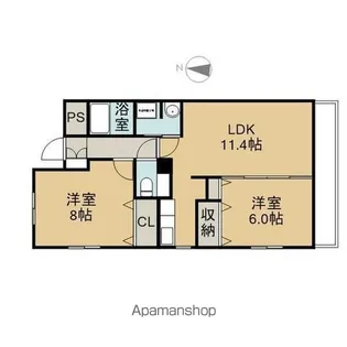 緑彩館EAST【1階】の間取り