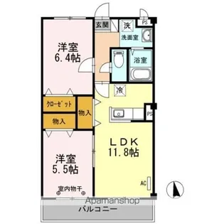 D’クレスト【3階】の間取り