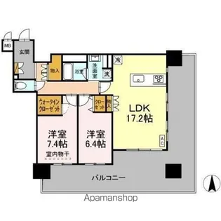 THE REJUVEPORT KISARAZU【5階】の間取り