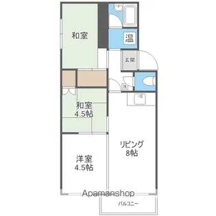 カワベビル【407号室】の間取り