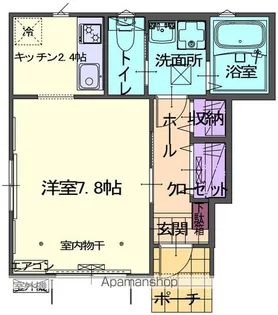 CASA BLOMMAⅡ【101号室】の間取り