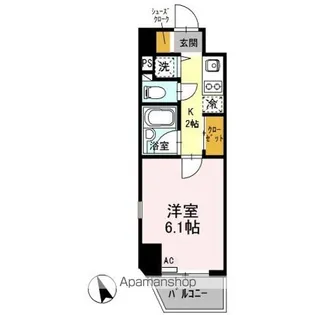 パークウェル門前仲町【9階】の間取り