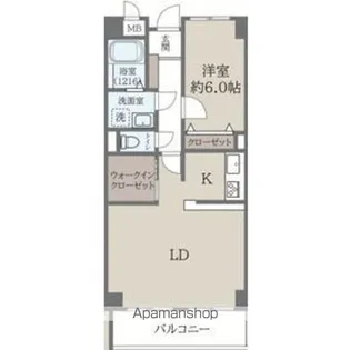 ソシア楠乃木【2階】の間取り