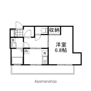 シャトル三社【404号室】の間取り