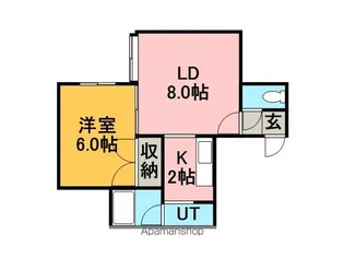 ビュースター星置A棟【3階】の間取り