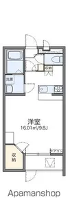 レオパレス我孫子【101号室】の間取り