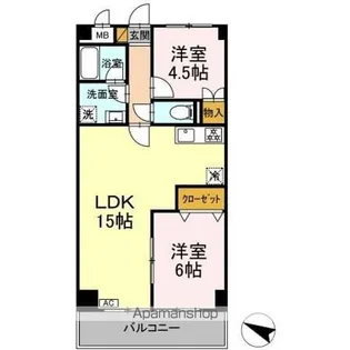 YS習志野台【4階】の間取り