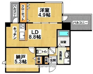 GROOVE堺東レジデンス【404号室】の間取り