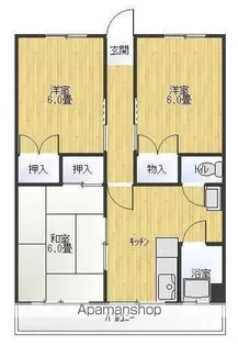 サンセットヒルズⅠ【310号室】の間取り