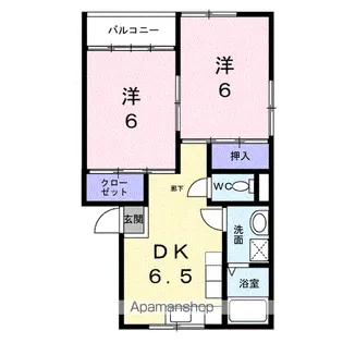 山形県寒河江市新山町【アパート】の間取り