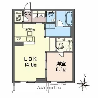 ベレオ北四番丁【303号室】の間取り