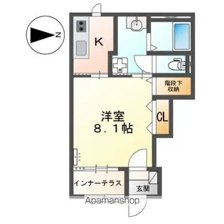 REIWA Ⅲ【1階】の間取り