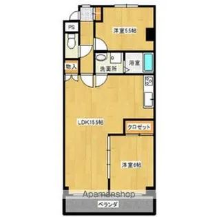 サンハイツ松井【2階】の間取り