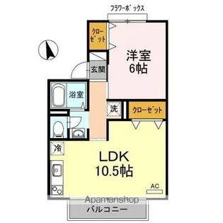セジュール笹川【2階】の間取り