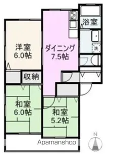 メゾン・グリンピア【D207号室】の間取り