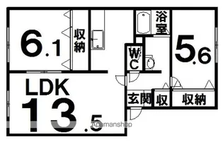 フォレストハイム【2階】の間取り