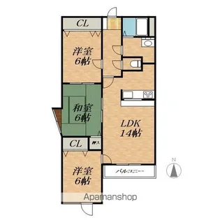 JOY HOUSE【2階】の間取り