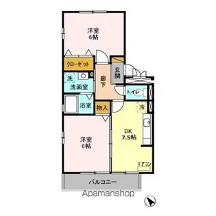 ドミール岩瀬【3階】の間取り