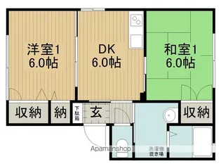 MAY ONE 25C棟【101号室】の間取り