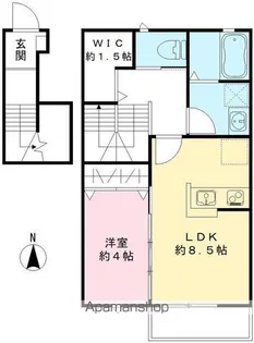 VILLA ORTENSIA【203号室号室】の間取り